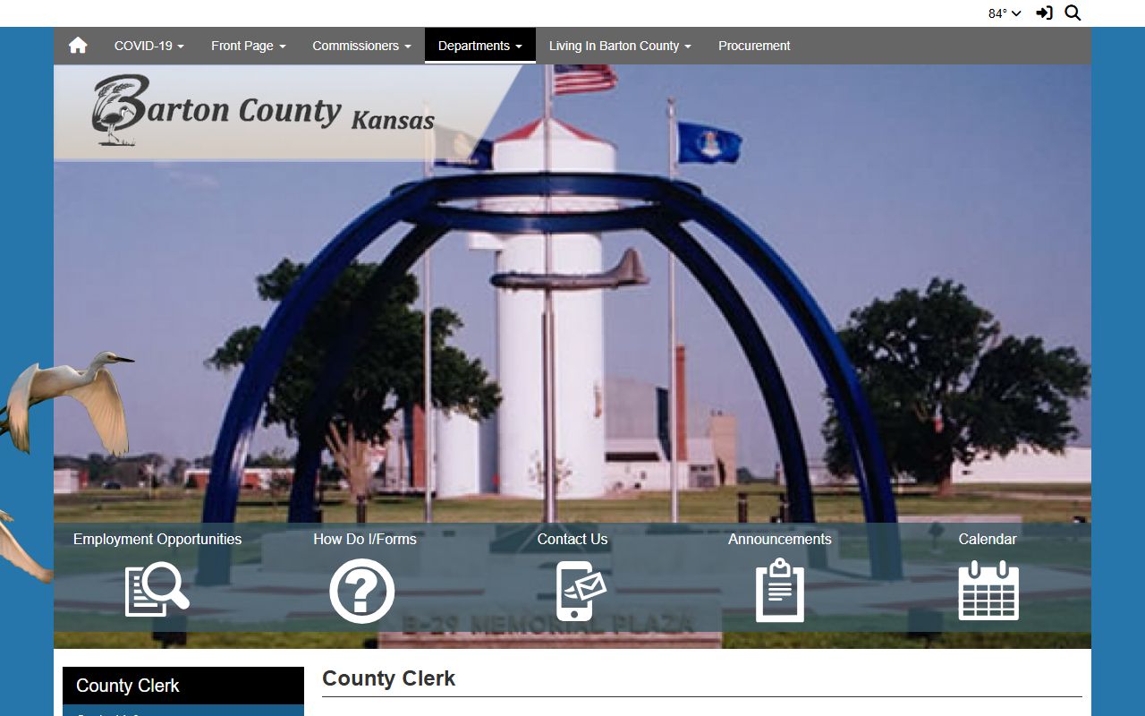 Barton County Clerk of the District Court KORA page source