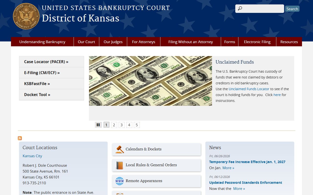 Barton County court dockets Kansas bankruptcy court source