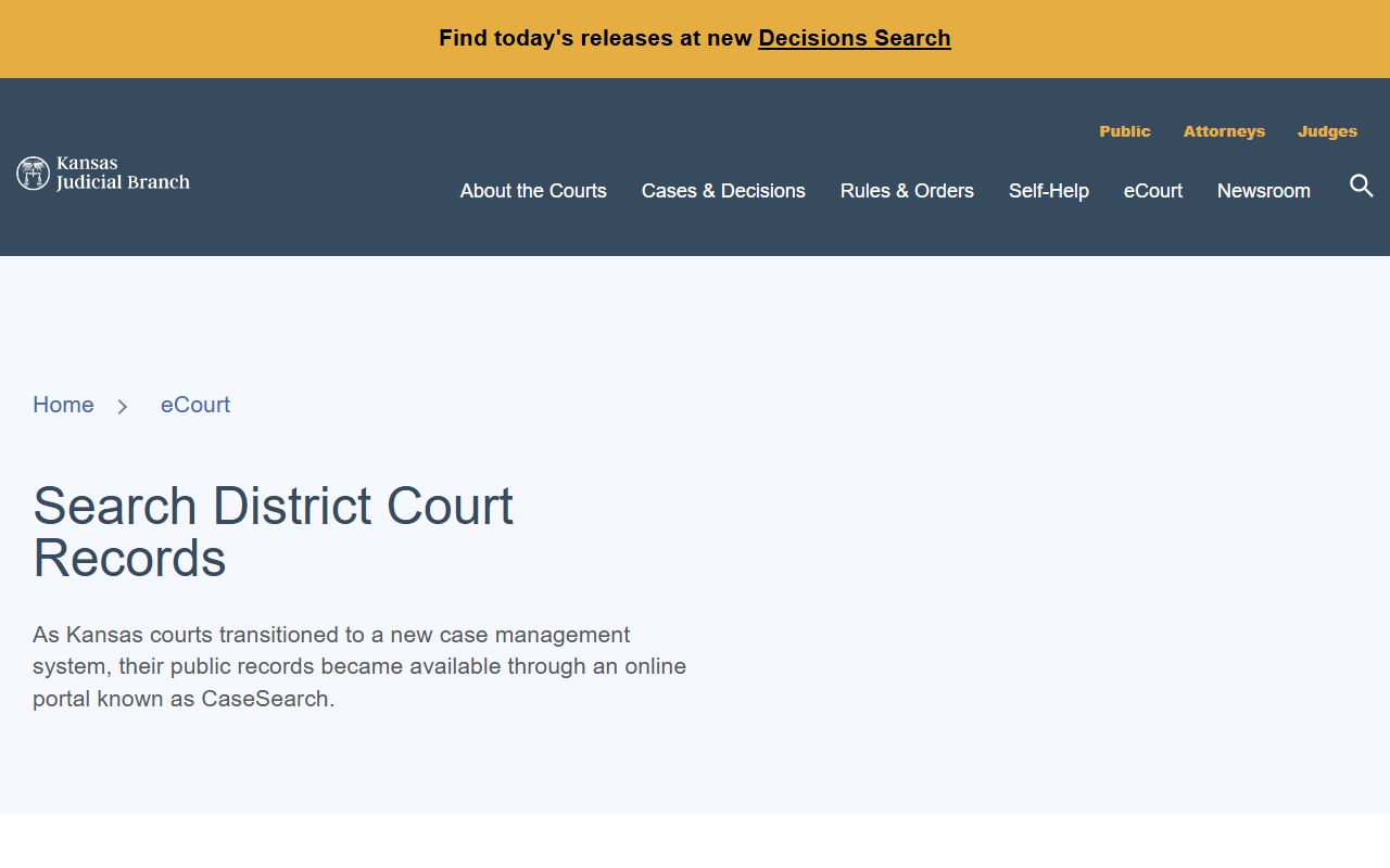 Barton County court records Kansas district court records instructions