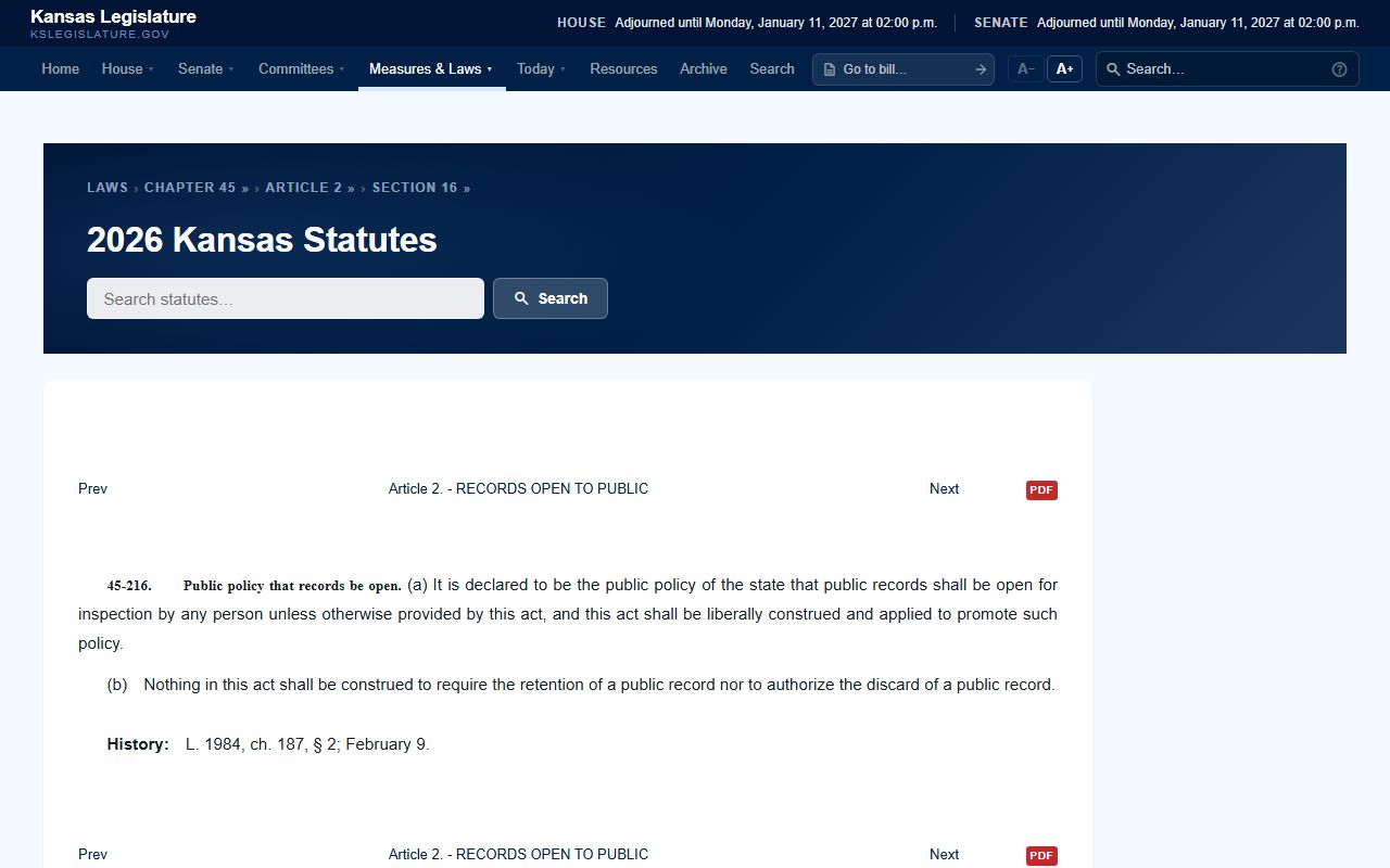 Barton County probate records Kansas public records policy source